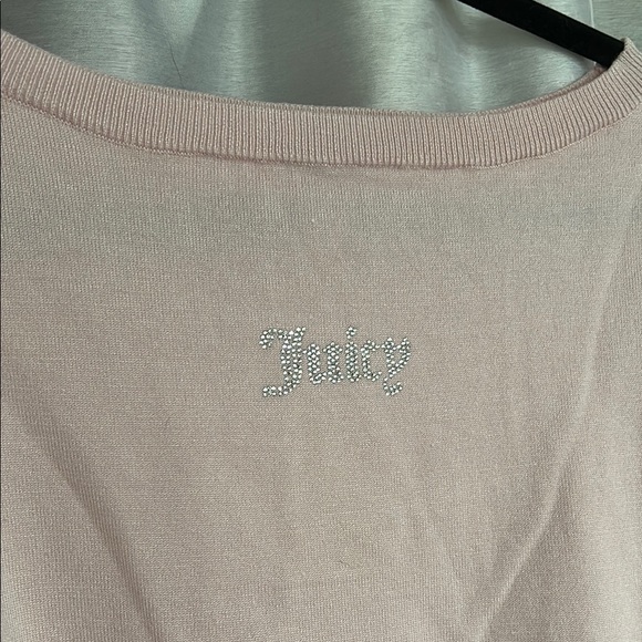 NWOT JUICY COUTURE Pink Sweater Top - Picture 2 of 6